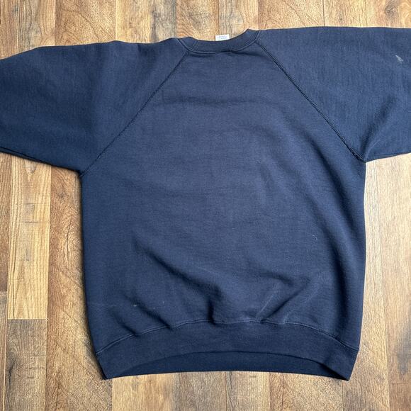 Vintage US Navy Sweatshirt Men's Large Blue Athletic Training Fitness 3058 - Picture 3 of 14